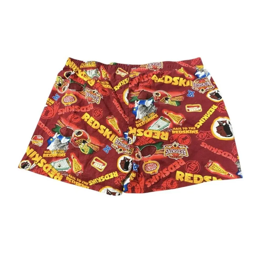 Vintage NFL Team Apparel XL Washington Redskins Collage AOP Boxer Shorts